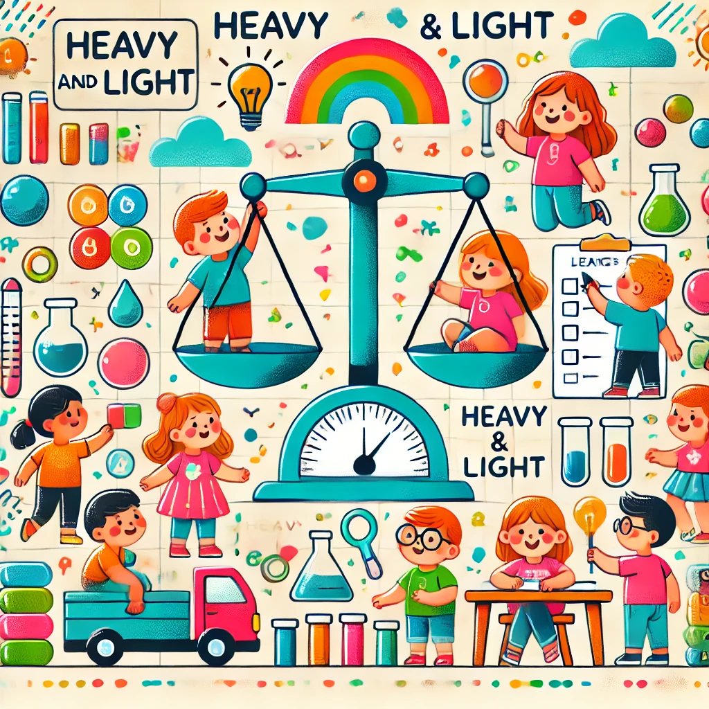 Heavy and light Worksheets