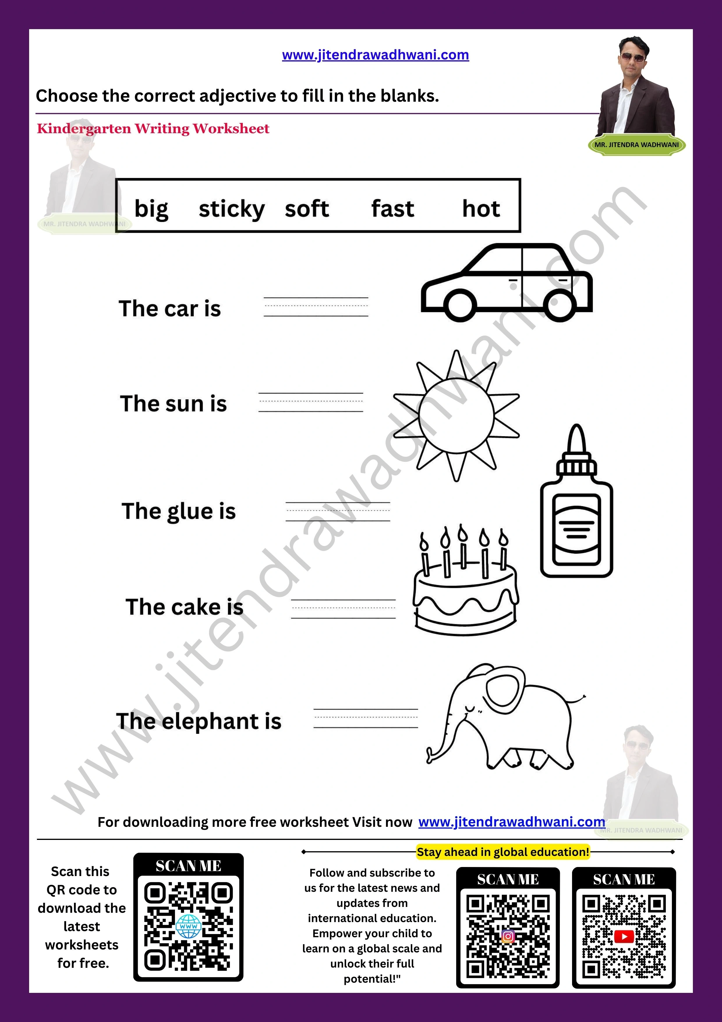 English Adjectives Worksheet  1