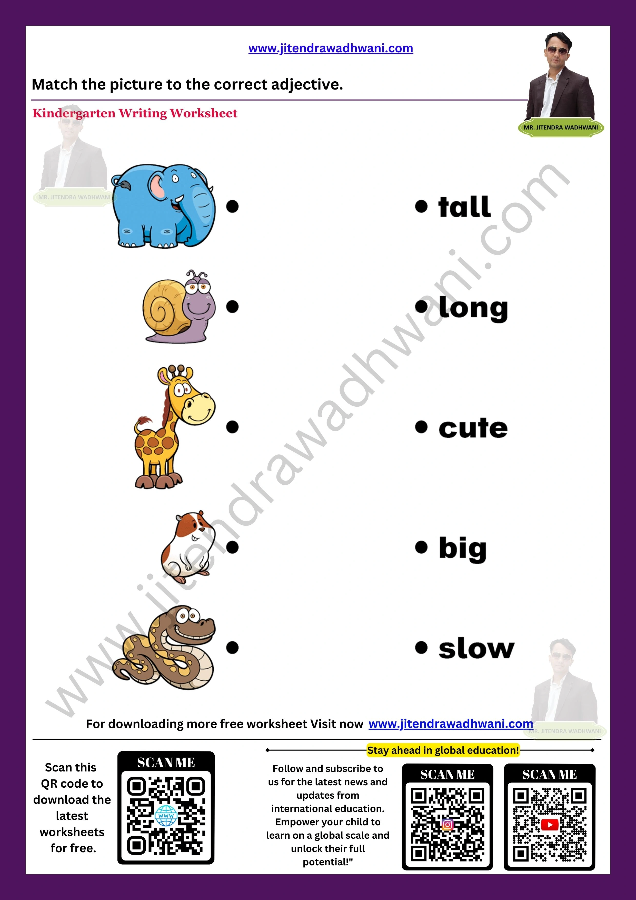 English Adjectives Worksheet  2