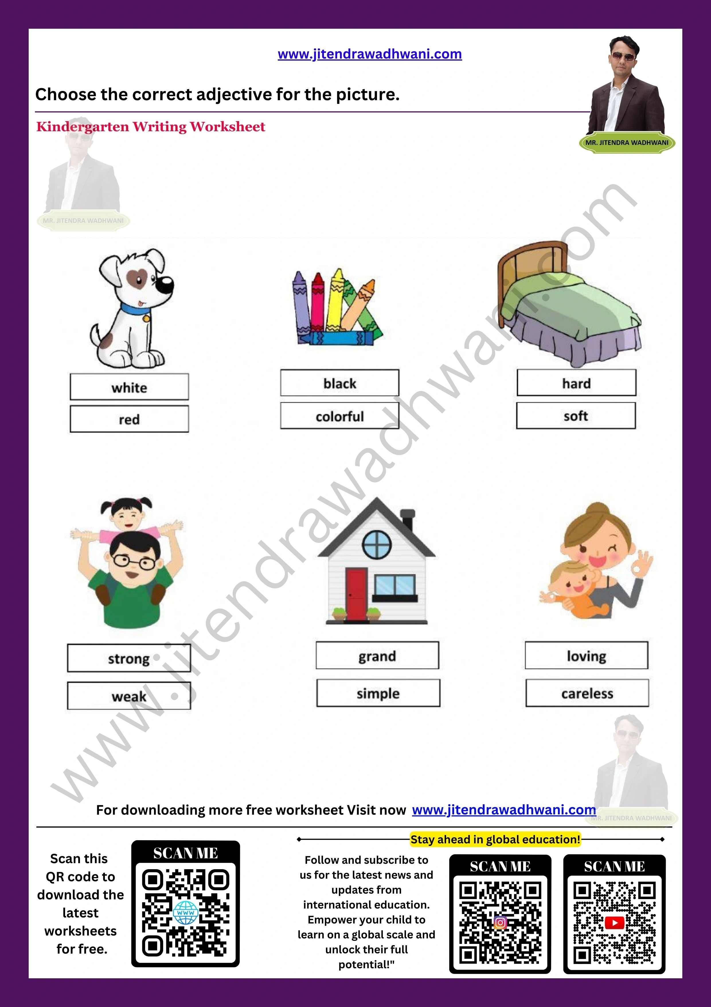 English Adjectives Worksheet  4