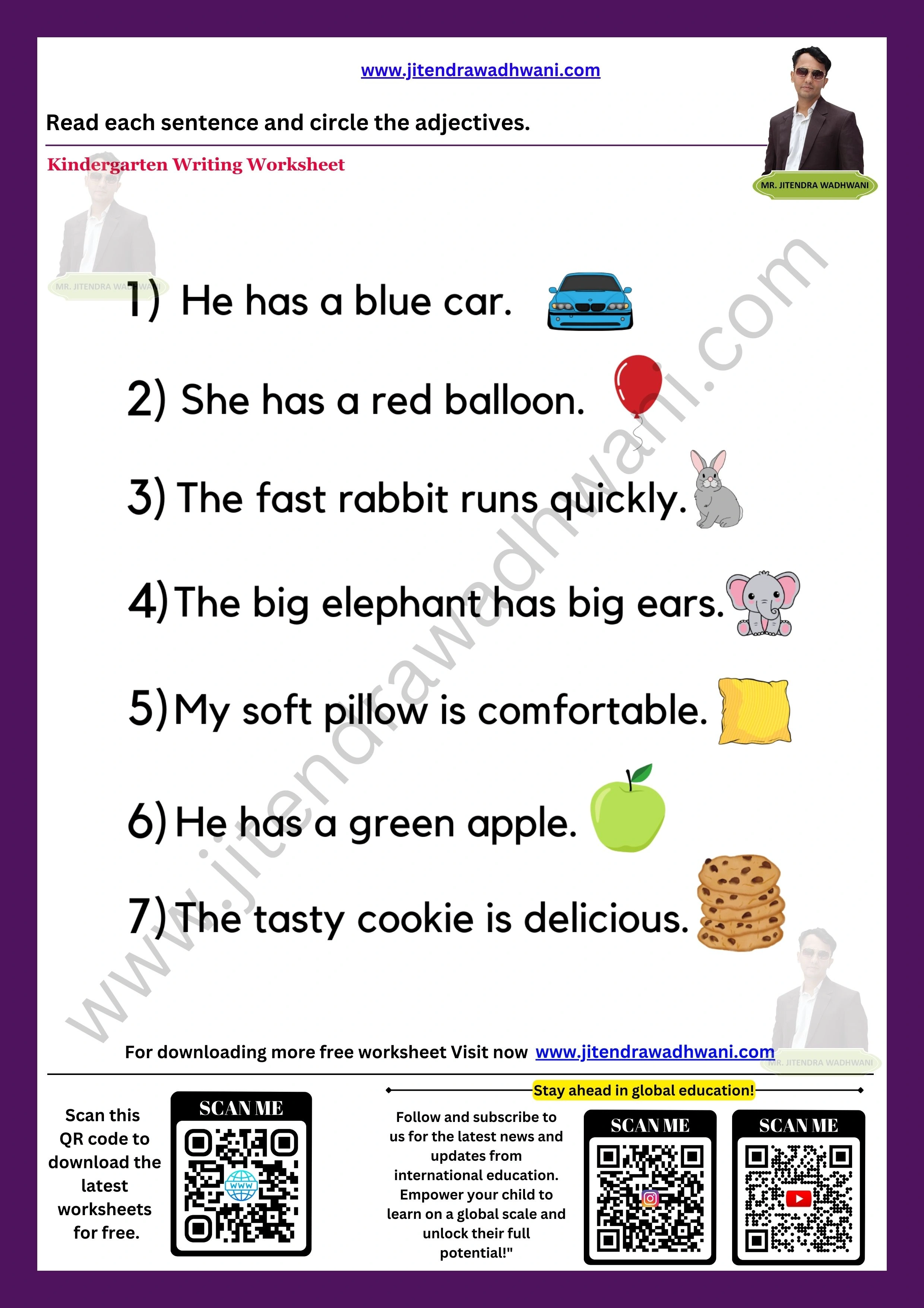 English Adjectives Worksheet  5