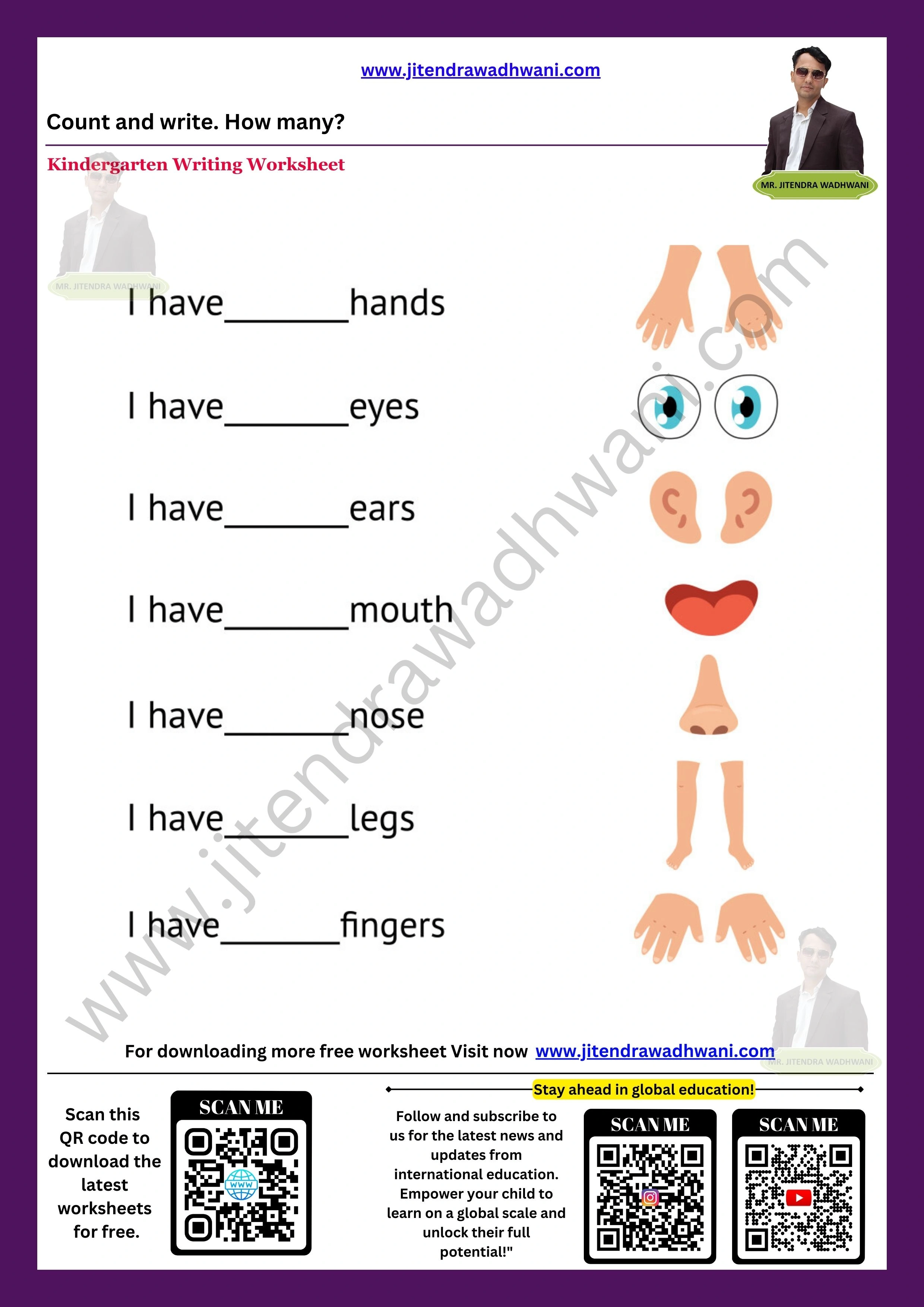 Body Parts Worksheet 4