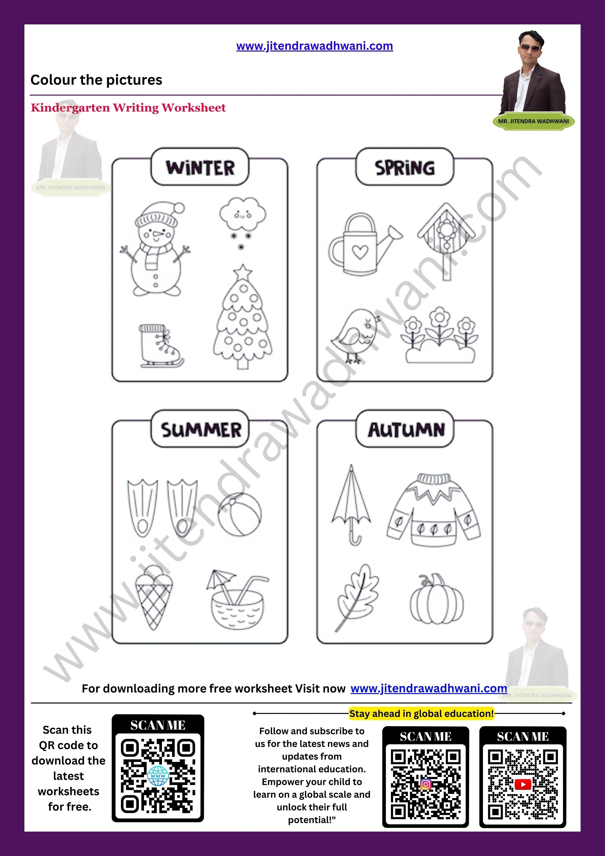 English Seasons Worksheet 5