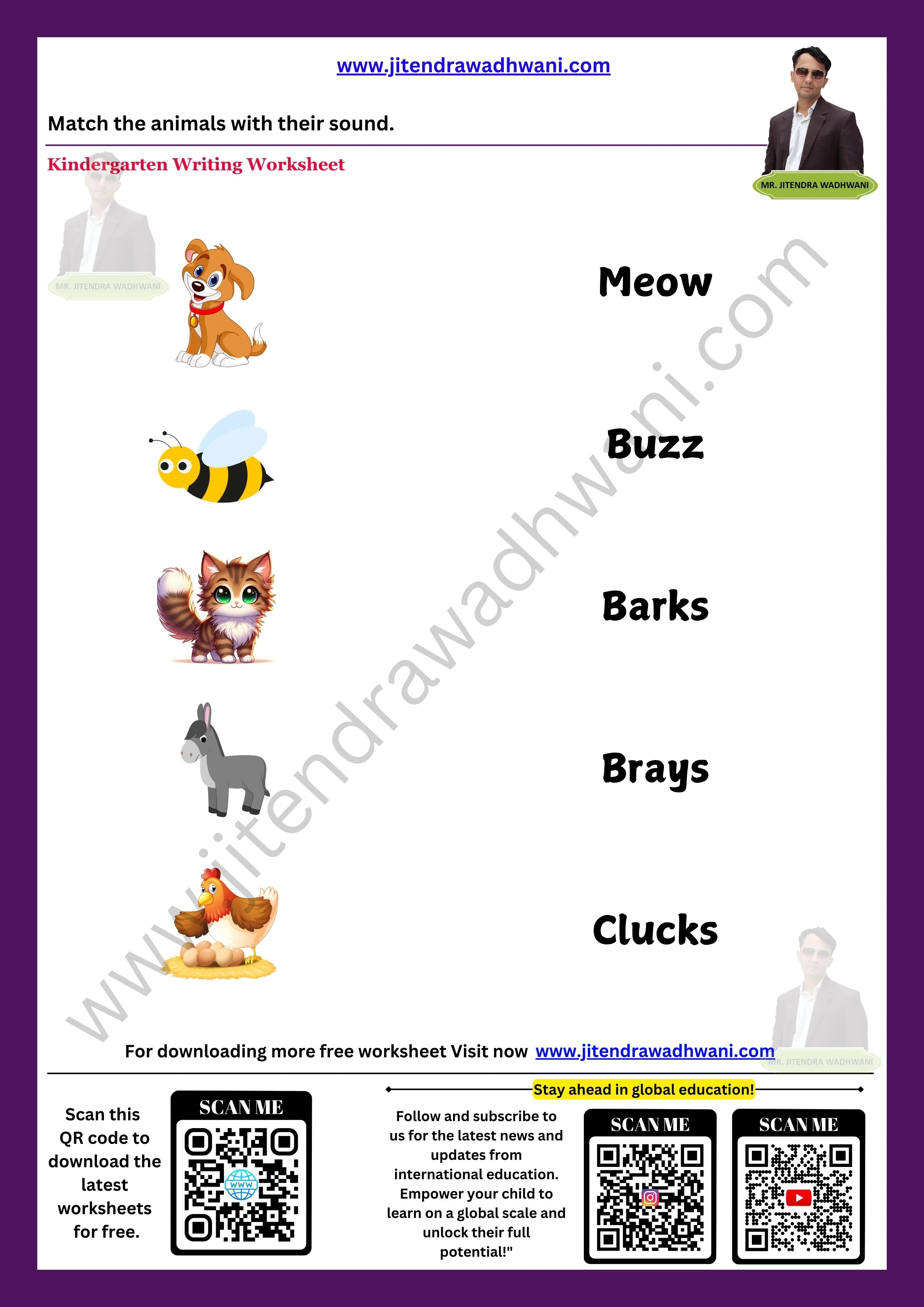 Animal Sounds Worksheet 2