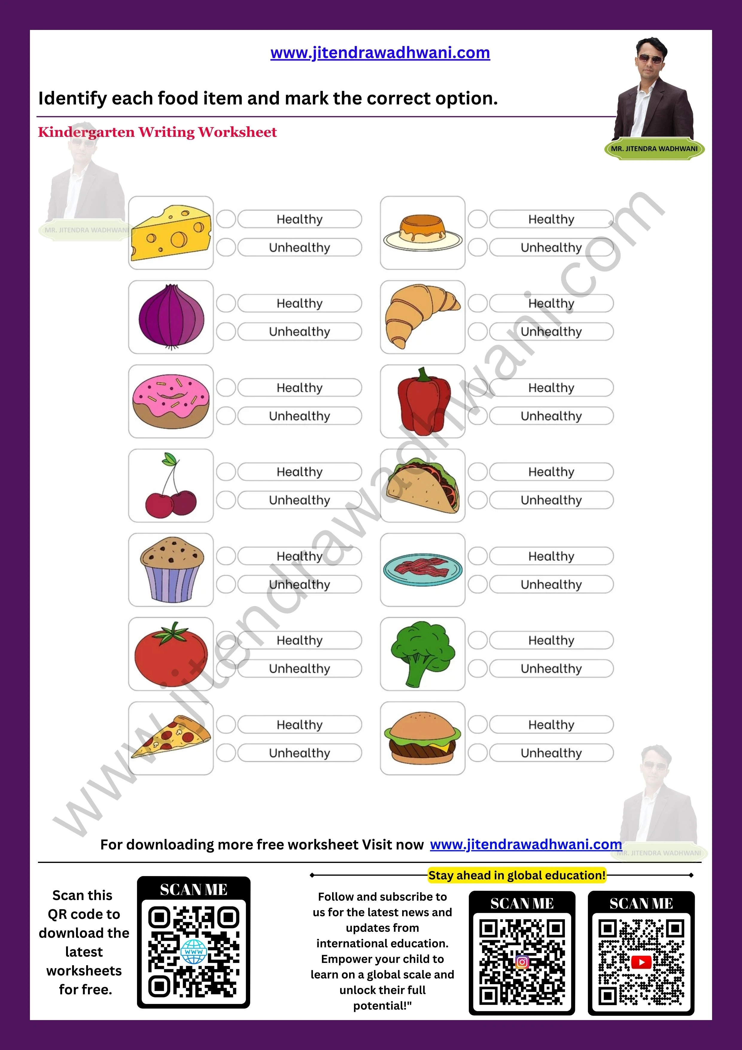 Food and Nutrition Worksheet 3