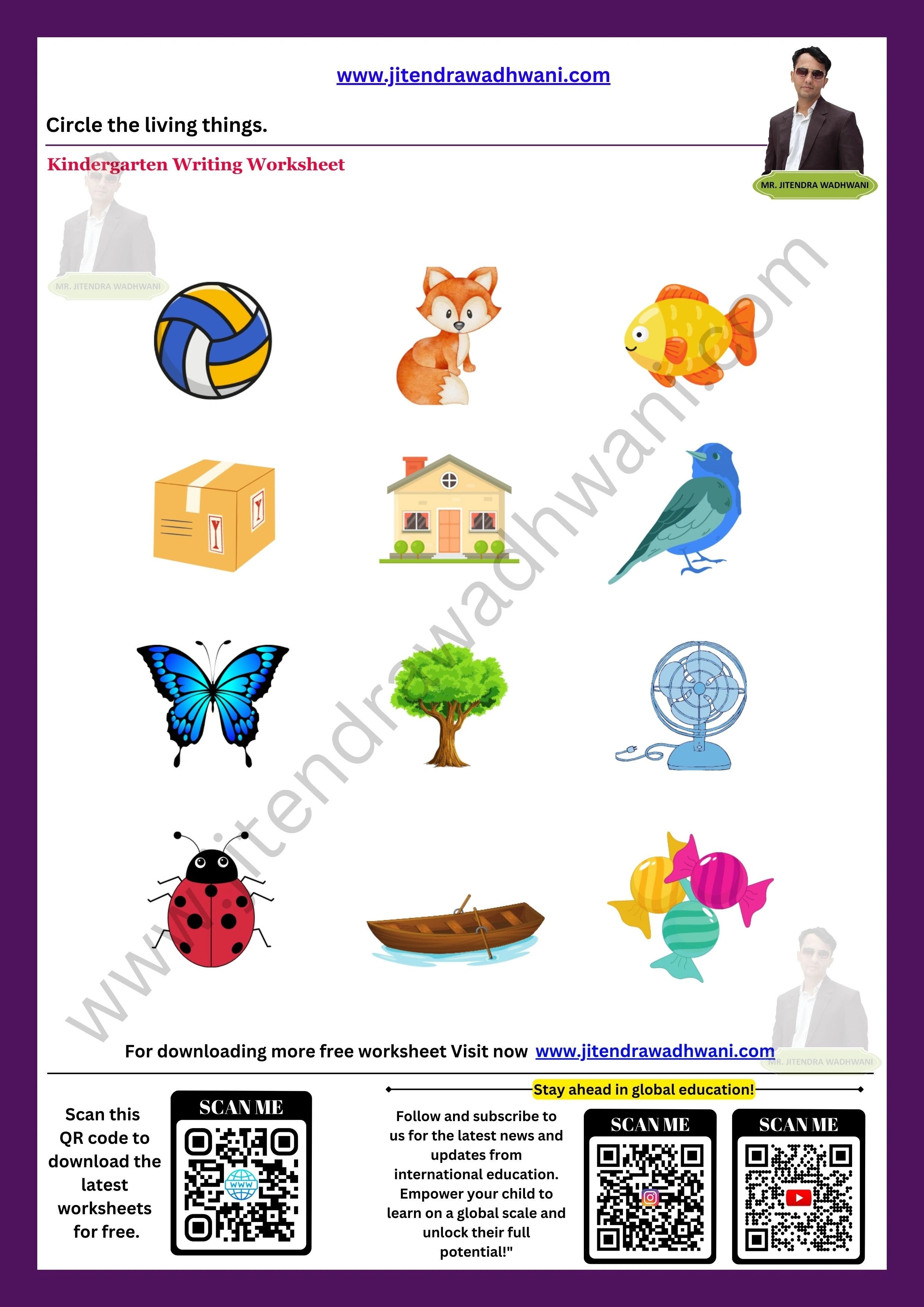 Living And Non Living Things Worksheet 1