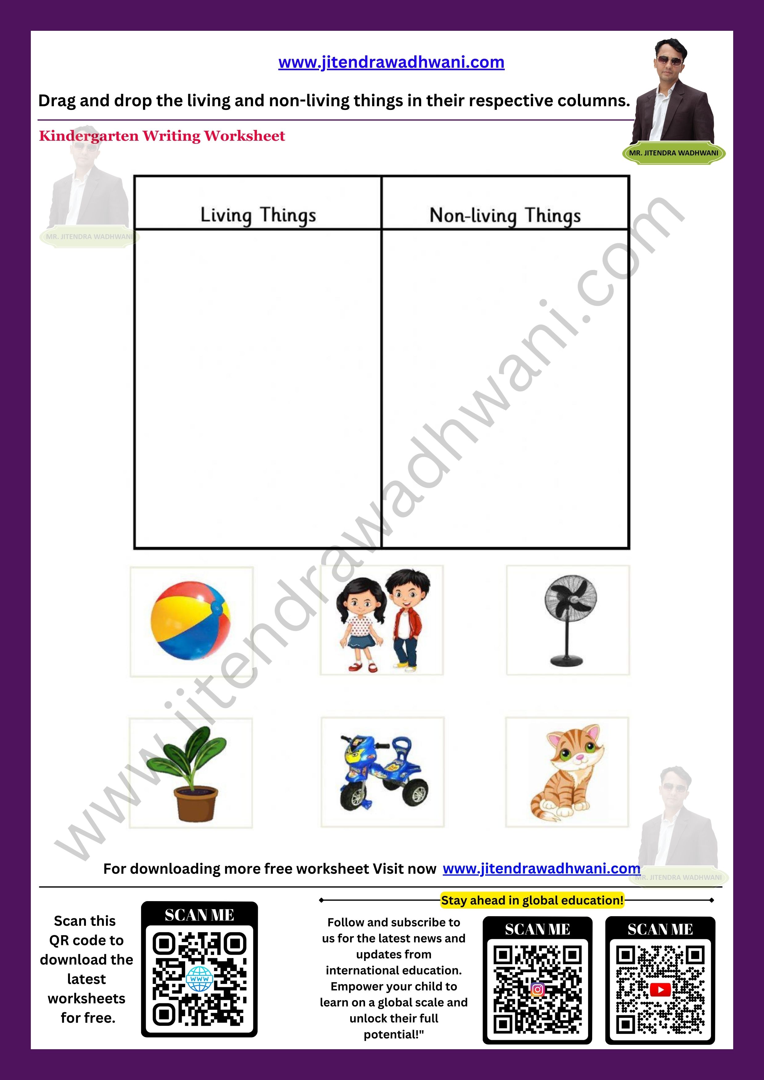 Living And Non Living Things Worksheet 6