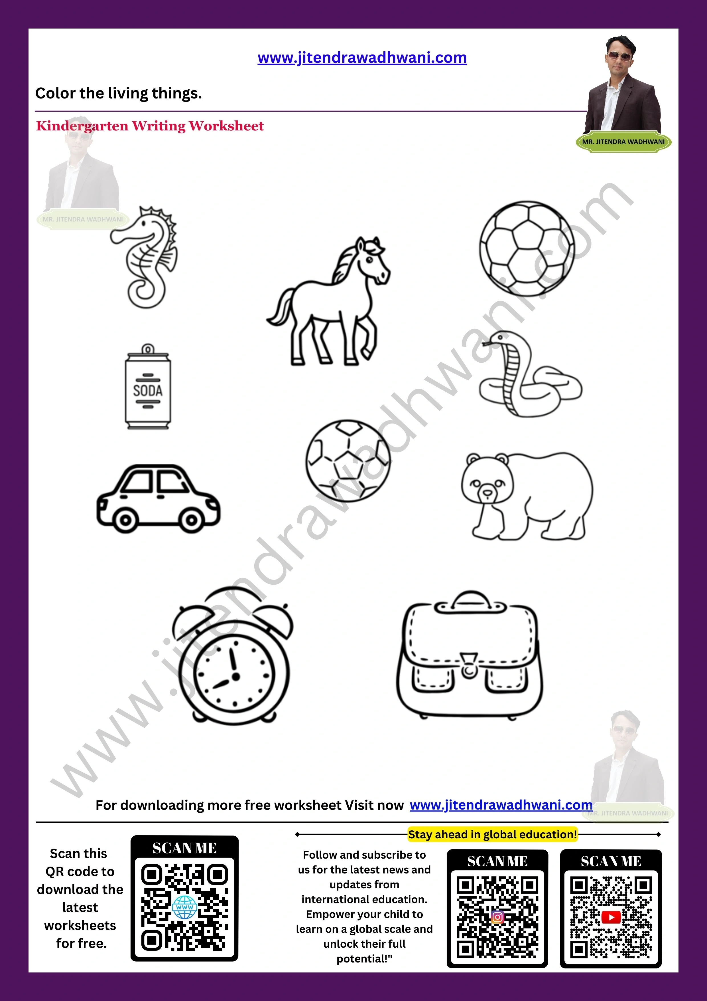 Living And Non Living Things Worksheet 7