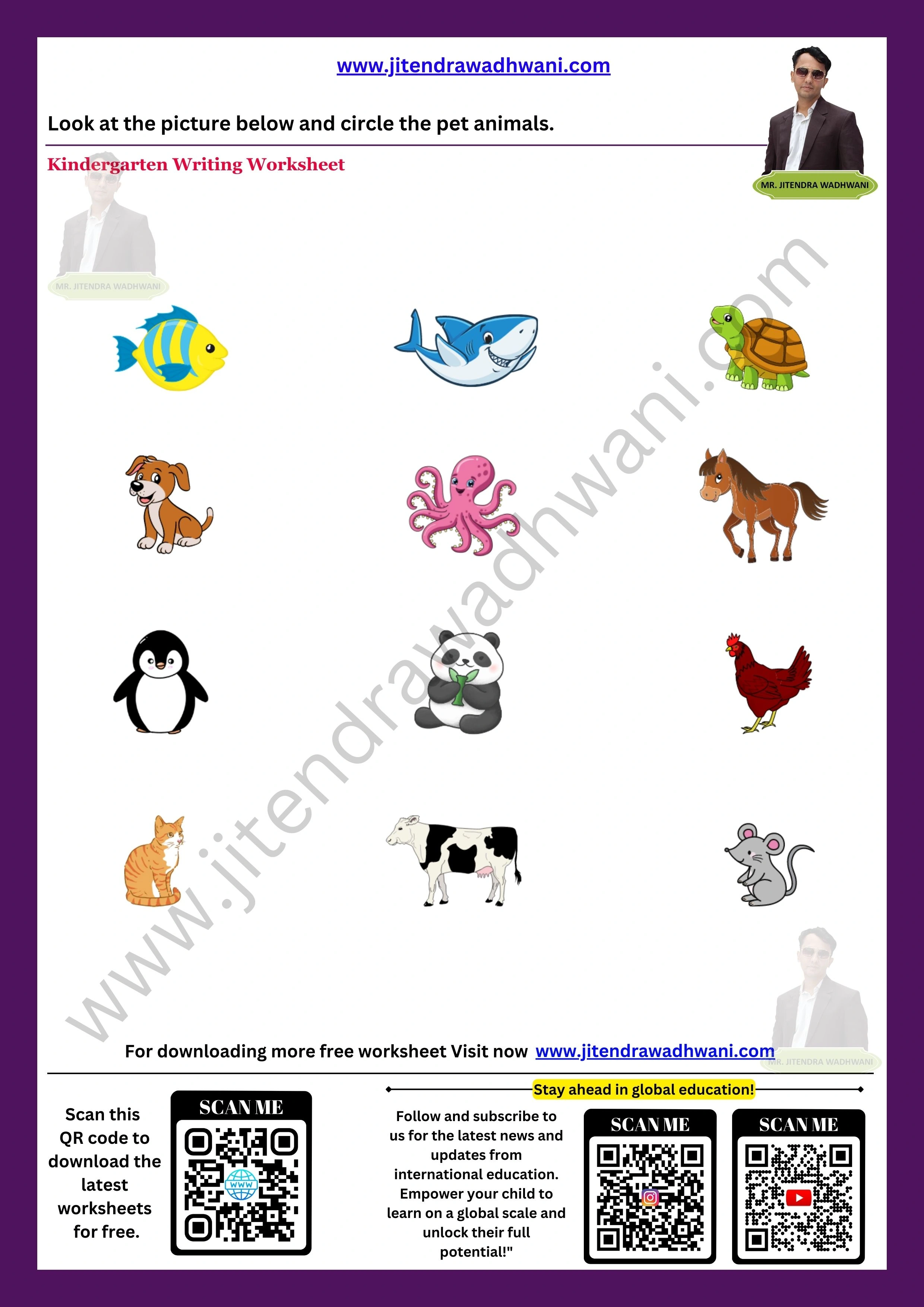 Pet Animals Worksheet 1