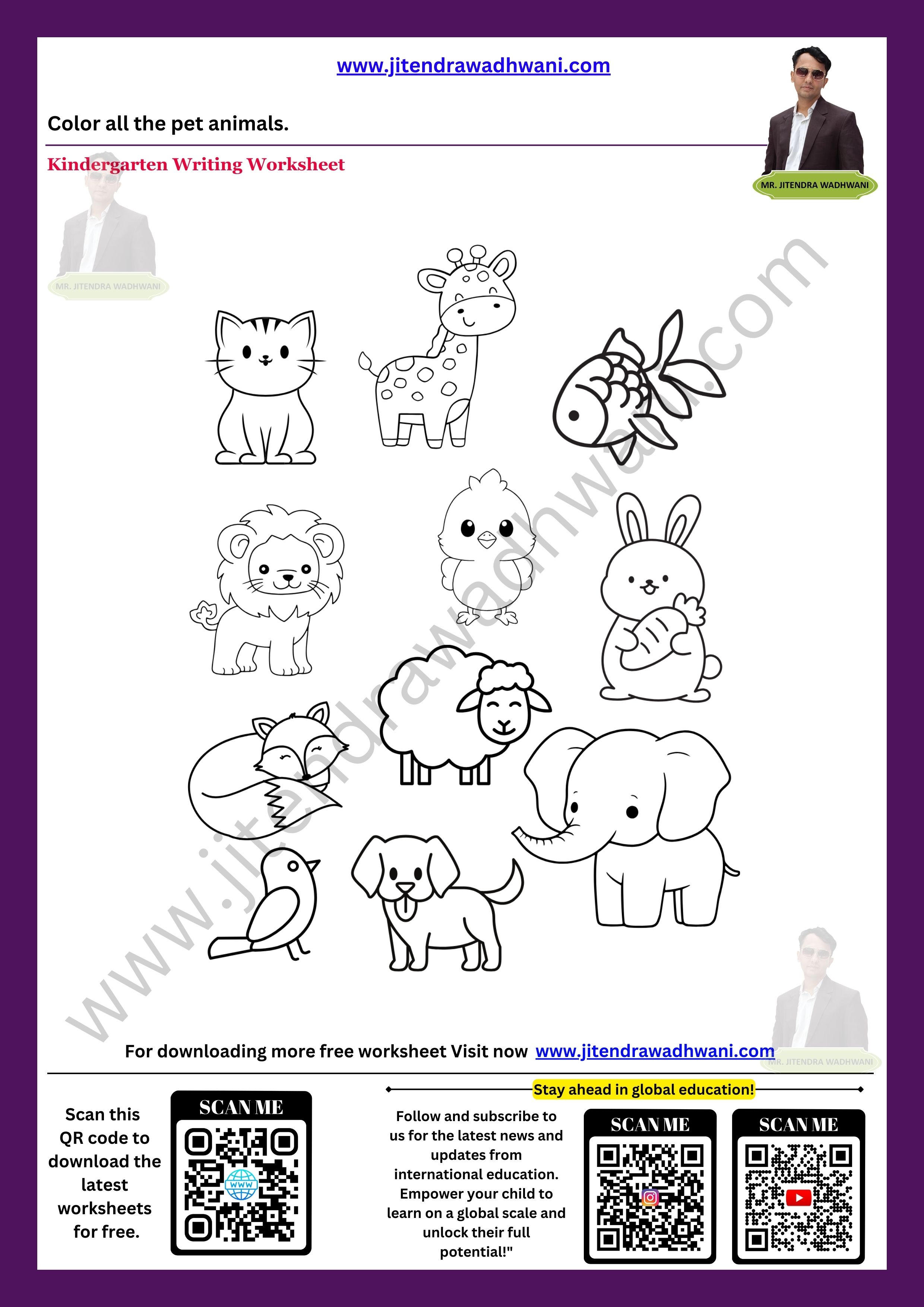 Pet Animals Worksheet 2