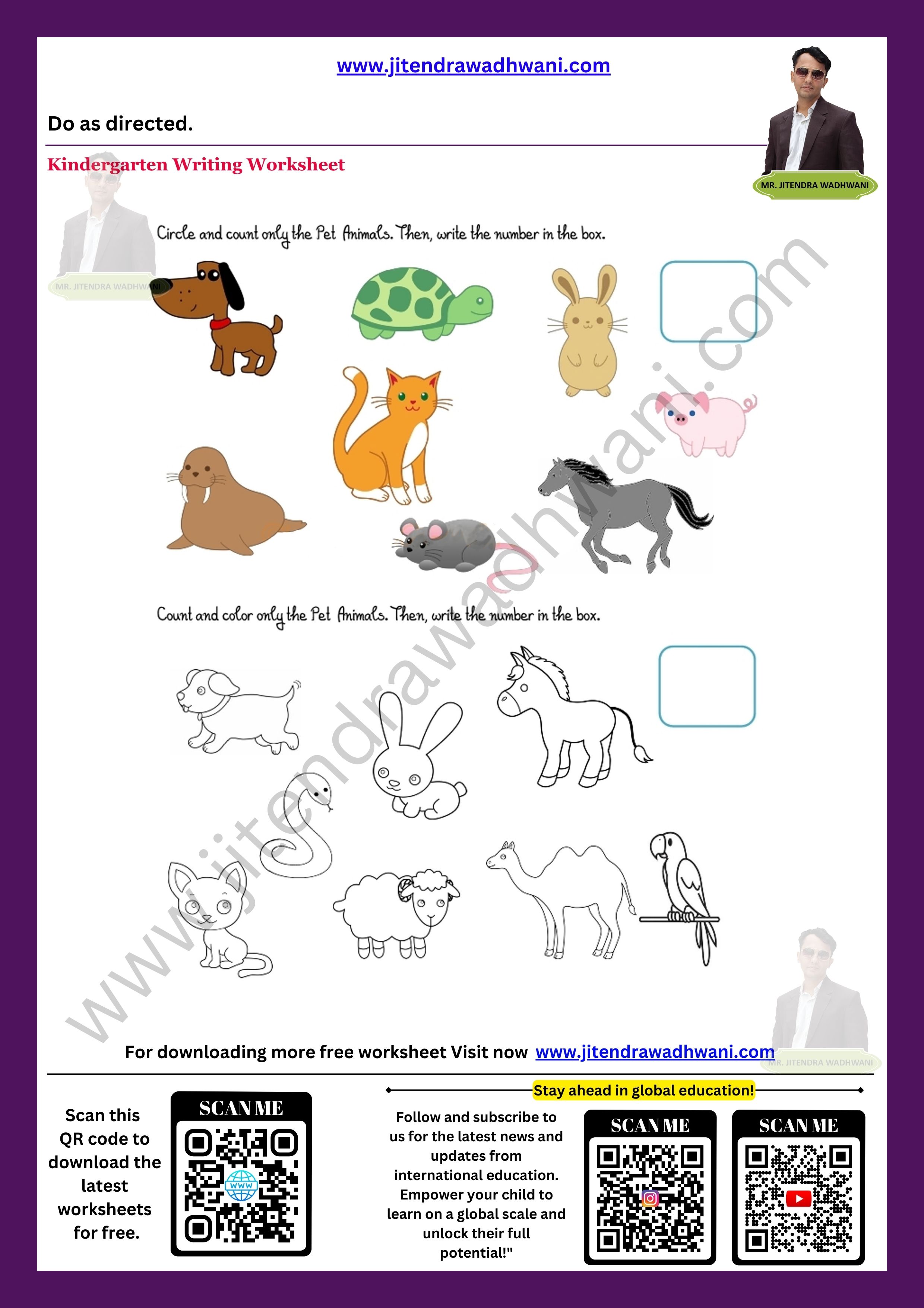 Pet Animals Worksheet 4