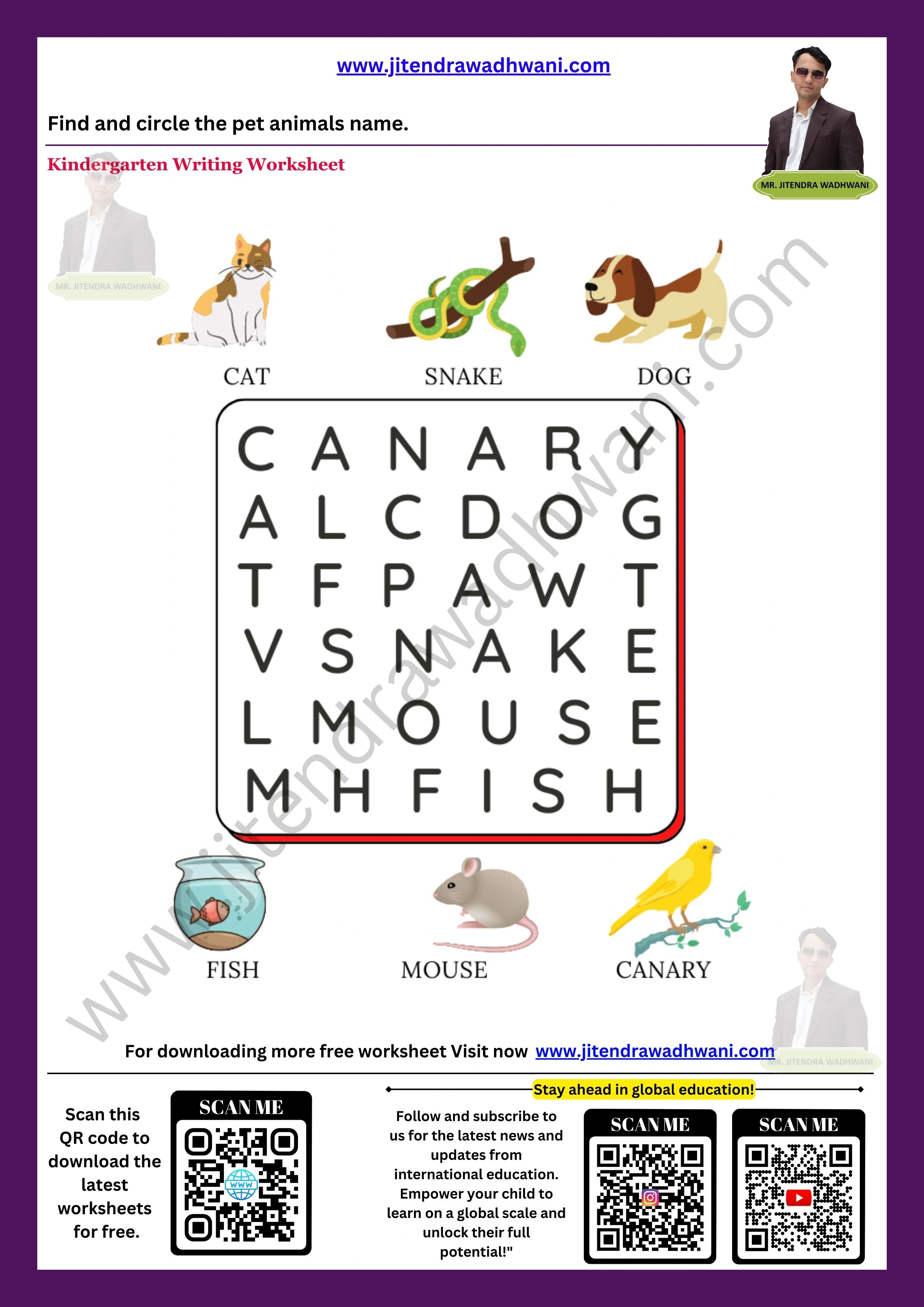 Pet Animals Worksheet 5