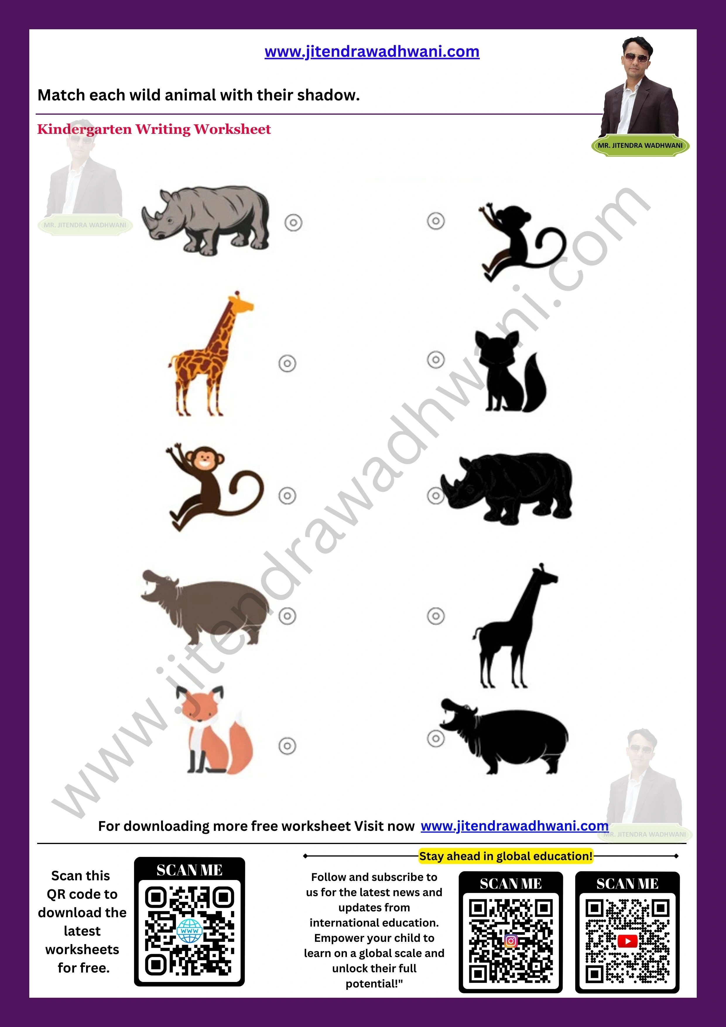 Wild Animals Worksheet 2