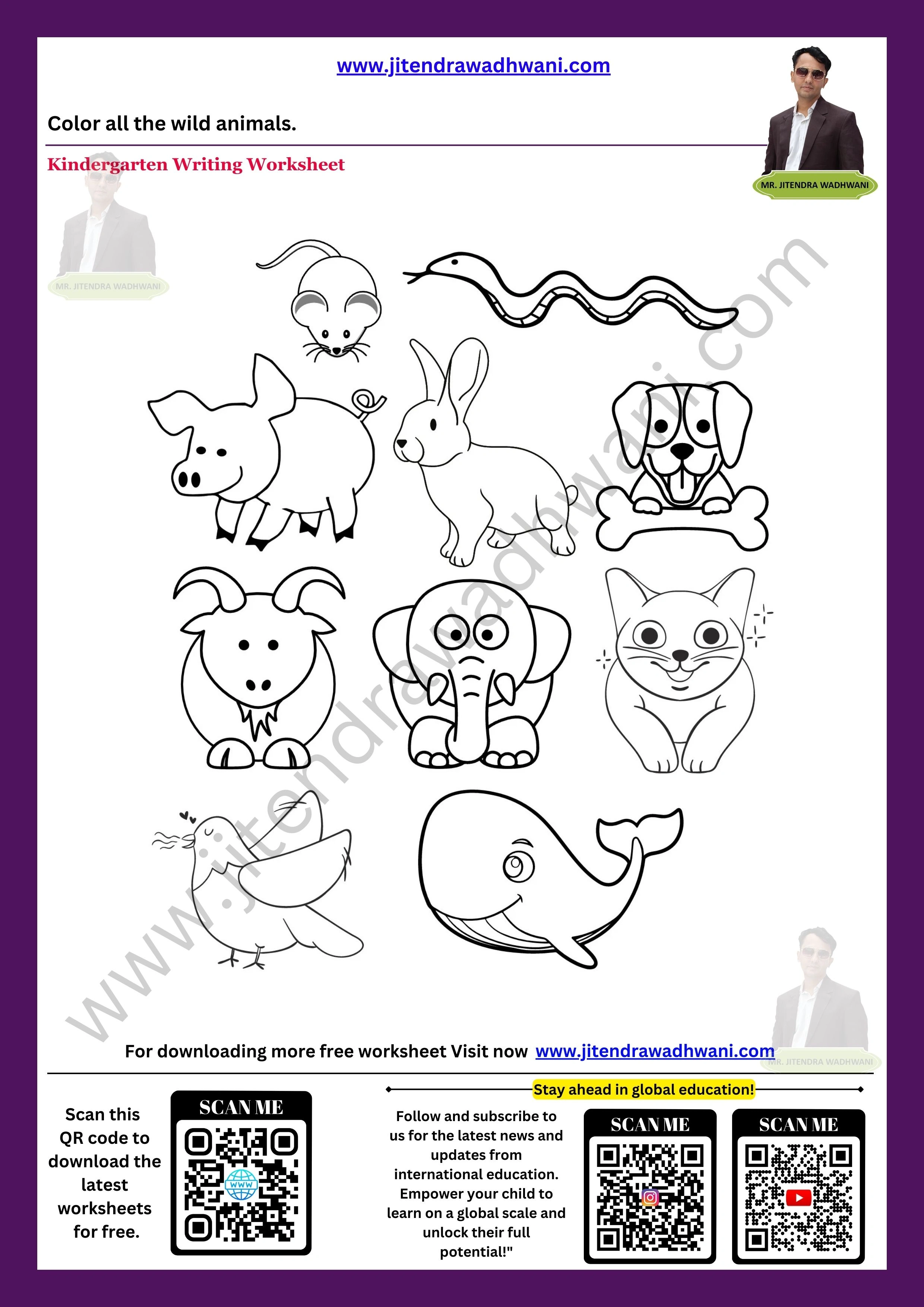 Wild Animals Worksheet 4